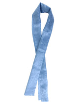 JAMIE Scarf in Pure Silk Printed Celeste